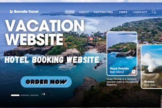 do vacation website vrbo booking com short term rental, wordpress website design