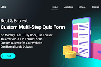create custom multistep quiz form for your website