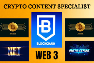 write blockchain, crypto, nft, web3, and metaverse articles