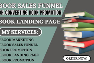 effective ebook marketing sales funnel, book and ebook promotion, landing page