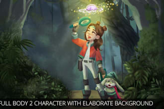 illustrate your characters fun, romantic and magical