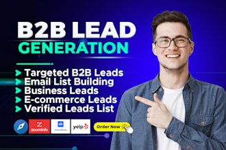 do targeted b2b lead generation, email list building, linkedin leads