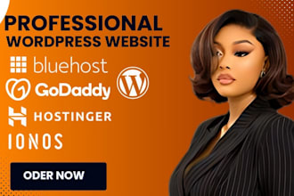 design wordpress website on hostinger bluehost ionos godaddy siteground strato