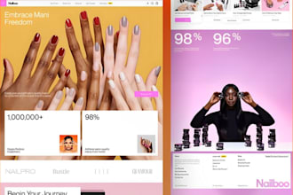 nail shopify store nail salon website nail store nail care dropshipping store