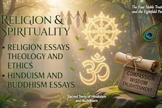 do religion essays, theology, ethics,  hinduism, and buddhism essays