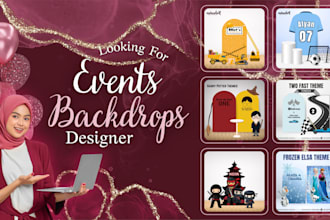 design themed and parties backdrops