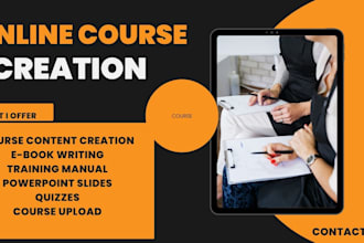 do elearning, online course content creation,training manual,instruction manual