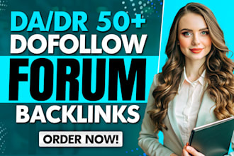 manually place high da DR forum backlinks to boost your SEO