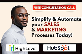 hubspot CRM, gohighlevel specialist for marketing agency automation setup