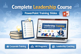 create a complete leadership course with impactful powerpoint slides
