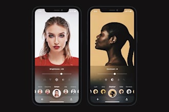 develop photo editing app, video editing app, photo sharing app