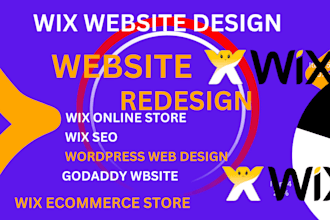 wix website redesign squarespace godaddy wordpress wix design online SEO store
