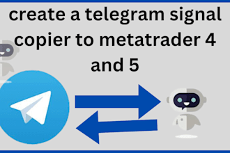 create a telegram signal copier to metatrader 4 and 5