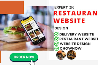 design restaurant food website online food delivery chownow menu catering