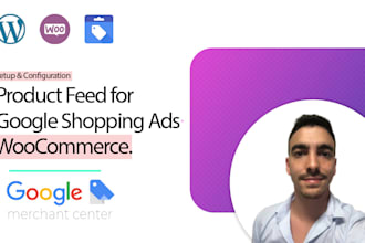 set up woocommerce and manage google shopping ads campaigns
