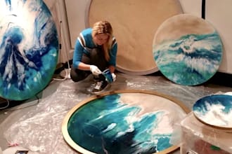 design art website, epoxy art work, texture art website, promote art online