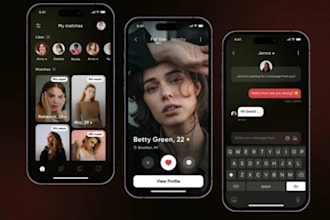 dating app, tinder clone app and livestreaming app,match making app, chat app