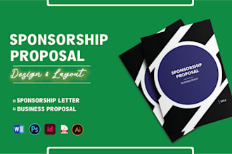 design sponsorship proposal, business proposal, sponsorsip deck, sponsorship