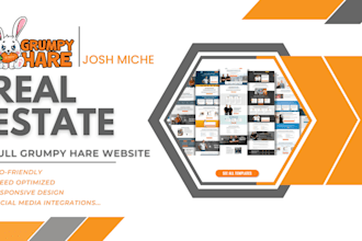 design grumpy hare real estate website with SEO and blogs