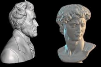 sculpt 3d bust, 3d head,3d face, 3d helmet, 3d mask model for 3d printing