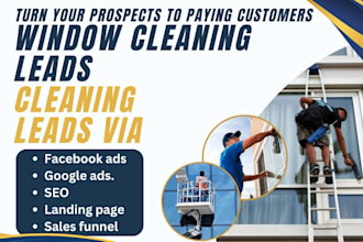 generate window cleaning leads chimney cleaning leads facebook google ads
