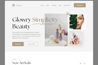 build professional skincare, makeup, cosmetic, hair salon website, perfume store