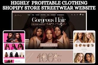 design hair website hair extension shopify hair store beauty hair salon website