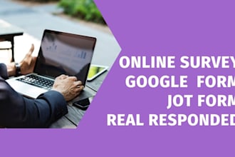 create online survey jotform goggle form real audience respondent