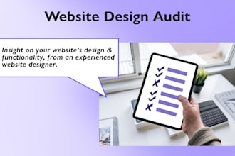 professionally audit your website design and user experience