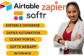 your airtable expert automation softr webapp client portal zapier integration