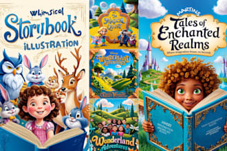 illustrate children story book illustration, children story, book illustration
