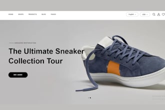 design sneakers shopify store footwear shoe website sneakers reselling store