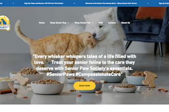 design profitable dog food shopify website cat food store pet food dropshipping