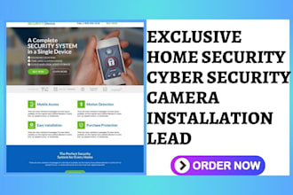 generate home security leads cyber security camera installer leads generation