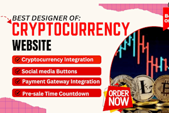 design cryptocurrency crypto ico token blockchain memecoin ico pepe website