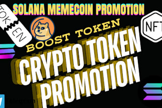 do telegram promotion to boost solana memecoin token volume and liquidity