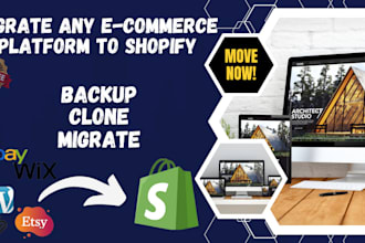 do wordpress to shopify migration, website backup and domain transfer