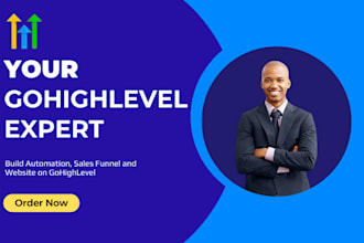 build gohighlevel email automation ghl landing page sales funnel website expert