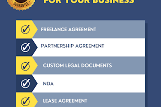 professionally draft contracts tailored to your business needs