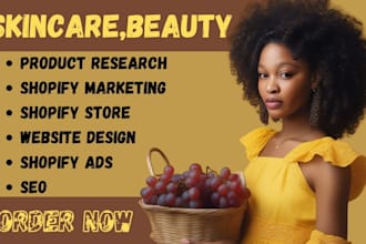 design skincare shopify store beauty store skin care website beauty website