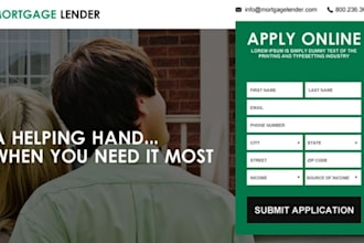 responsive mortgage website design with a stunning and functional site