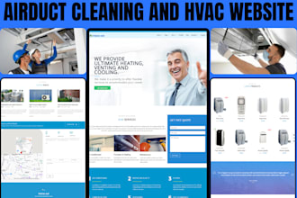craft responsive airduct cleaning website cleaning service website hvac website