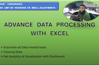 do advance data processing automations using excel