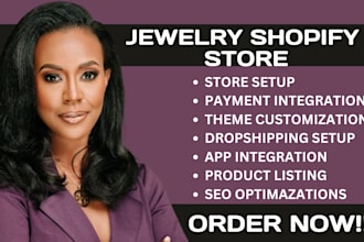 design jewelry shopify store fashion store necklace bracelet dropshipping store