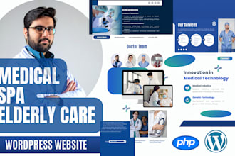 design medical spa therapy elderly care website