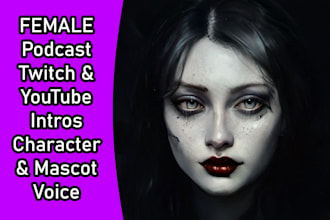 voice podcast intro youtube channel or twitch channel