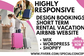 design short term rental vacation airbnb hotel booking direct booking website