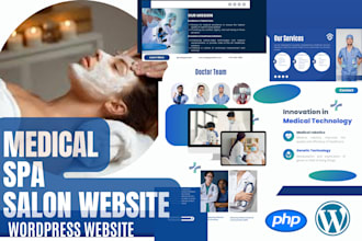 design med spa booking website