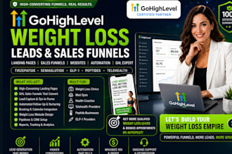 gohighlevel weight loss leads landing page ghl semaglutide website sales funnel