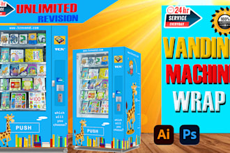 design wonderful custom vending machine wrap